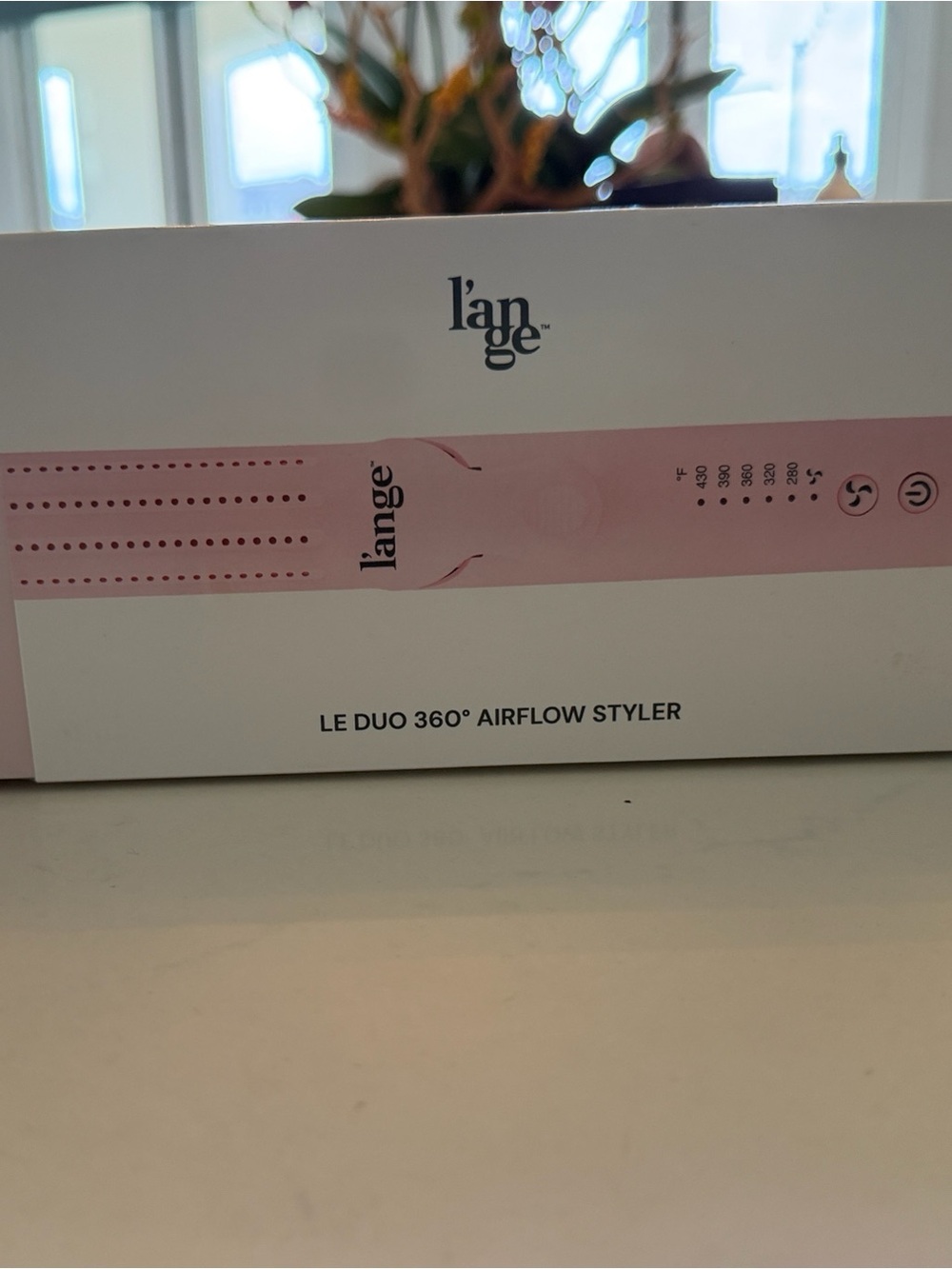 Lange Pink and White LE DUO 360° Airflow Styler